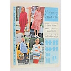 Vintage Sewing Step By Step Uncut Pattern Maternity Seperates NOS